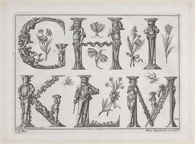 Decorated Roman alphabet