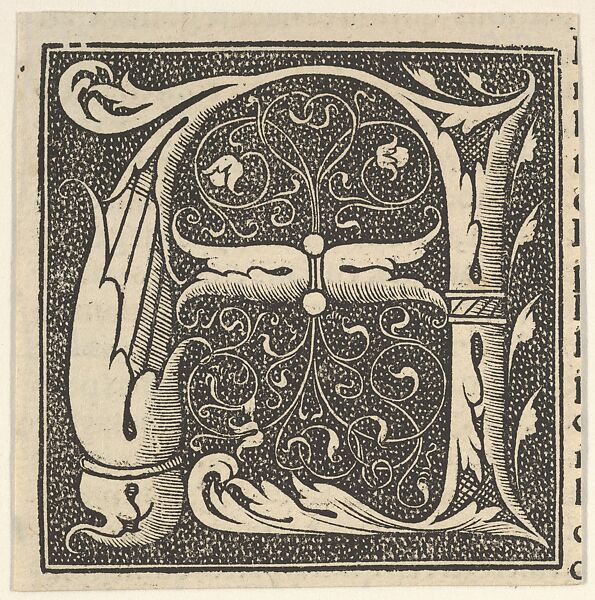 Initial letters published in 1518 by Johann Schöffer, Mainz, Anonymous, German, Woodcut 
