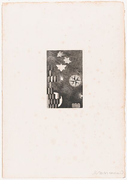 Clair de Lune from Eaux-fortes pour "Alcools", Louis Marcoussis (French (born Poland), Warsaw 1883–1941 Cusset), Etching 