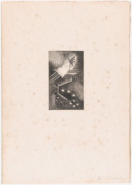 La Chanson du Mal-aimé from Eaux-fortes pour "Alcools", Louis Marcoussis (French (born Poland), Warsaw 1883–1941 Cusset), Etching 