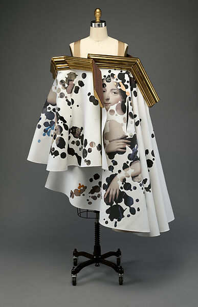 Dress, Viktor and Rolf (Dutch, founded 1993), synthetic, cotton, wood, Dutch 