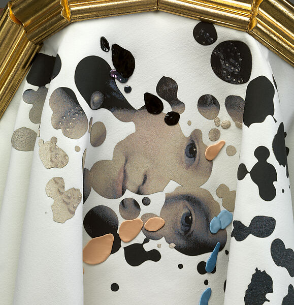 Dress, Viktor &amp; Rolf (Dutch, founded 1993), synthetic, cotton, wood, Dutch