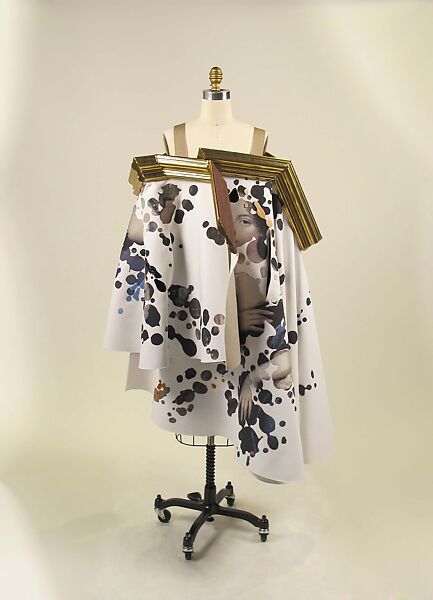 Dress, Viktor &amp; Rolf (Dutch, founded 1993), synthetic, cotton, wood, Dutch