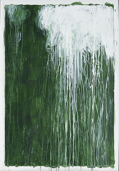 Untitled III (Green Paintings), Cy Twombly (American, Lexington, Virginia 1928–2011 Rome), Acrylic on plywood with artist's frame 