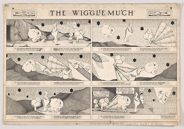 Dummy for "The Wigglemuch" Comic Strip, Number 11 (published by The New York Herald, May 29, 1910), Herbert E. Crowley (British, Eltham, Kent 1873–1937 Ascona, Switzerland), Pen and black ink 