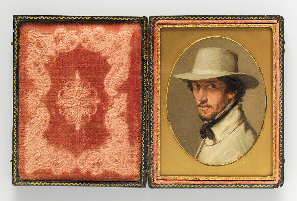 Self-portrait, Sanford Robinson Gifford (Greenfield, New York 1823–1880 New York, New York), Oil on paper, American