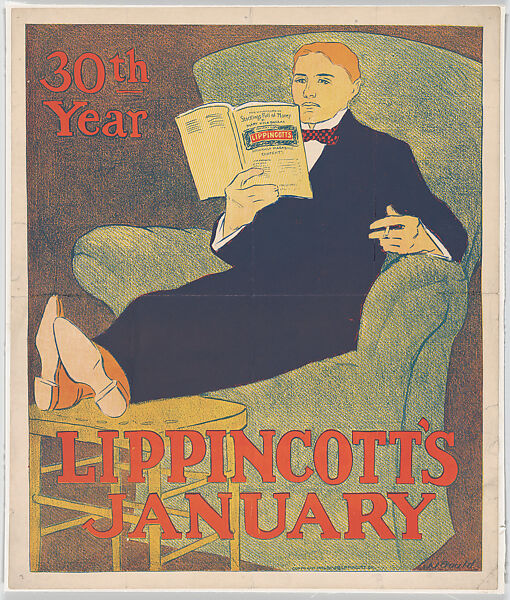 Lippincott's, January, Joseph J. Gould, Jr. (American, 1880–1935), Lithograph 