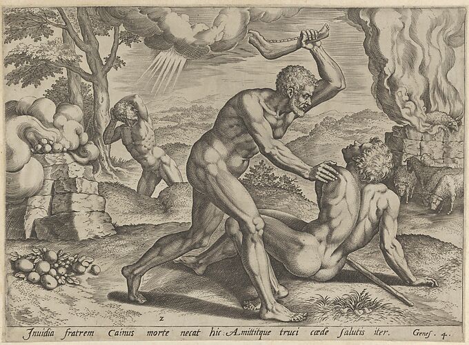 Cain murdering Abel (plate 2 from The Story of Cain and Abel)