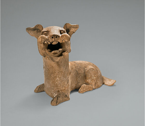 Dog, Earthenware, China 