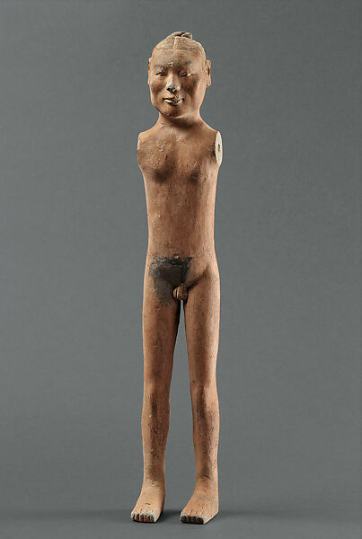 Warrior, Earthenware with pigment, China 