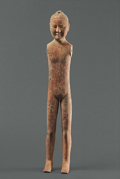 Court Attendant: Eunuch, Earthenware with pigment, China 