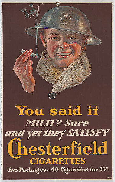 Chesterfield Cigarettes: You Said It, Joseph Christian Leyendecker (American (born Germany), Montabaur 1874–1951 New Rochelle, New York), Commerical relief print 