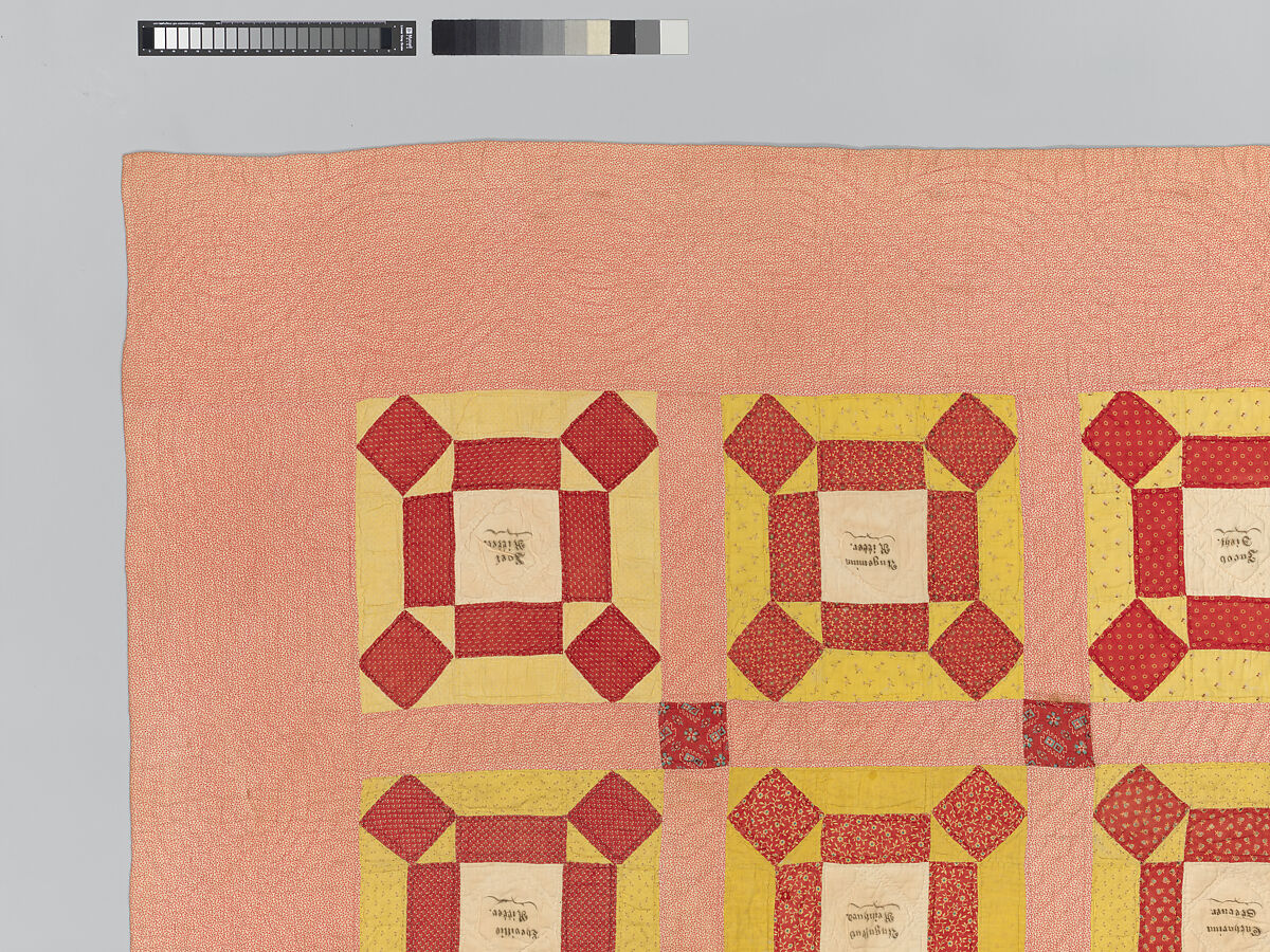 Signature Quilt, Julianna Diehl Fenstermacher (American, 1837–1902), Cotton
