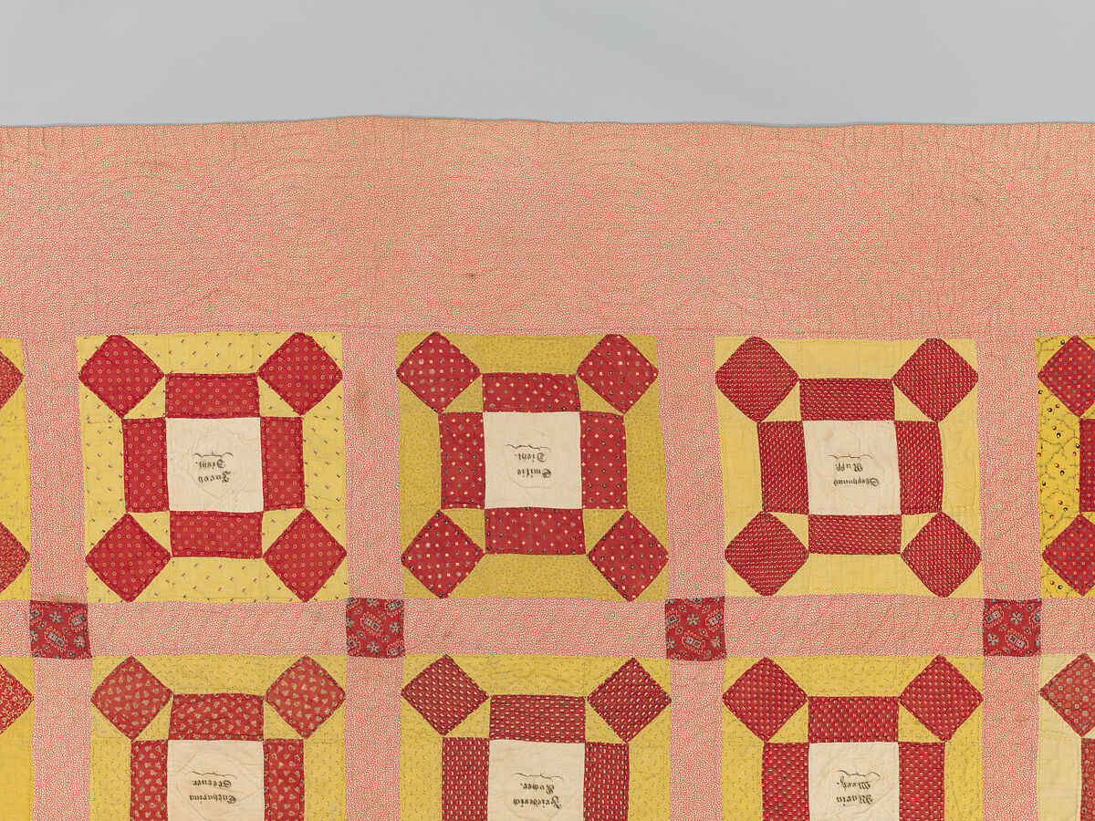 Signature Quilt, Julianna Diehl Fenstermacher (American, 1837–1902), Cotton