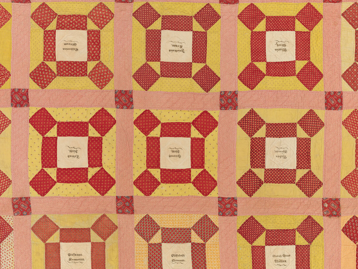 Signature Quilt, Julianna Diehl Fenstermacher (American, 1837–1902), Cotton