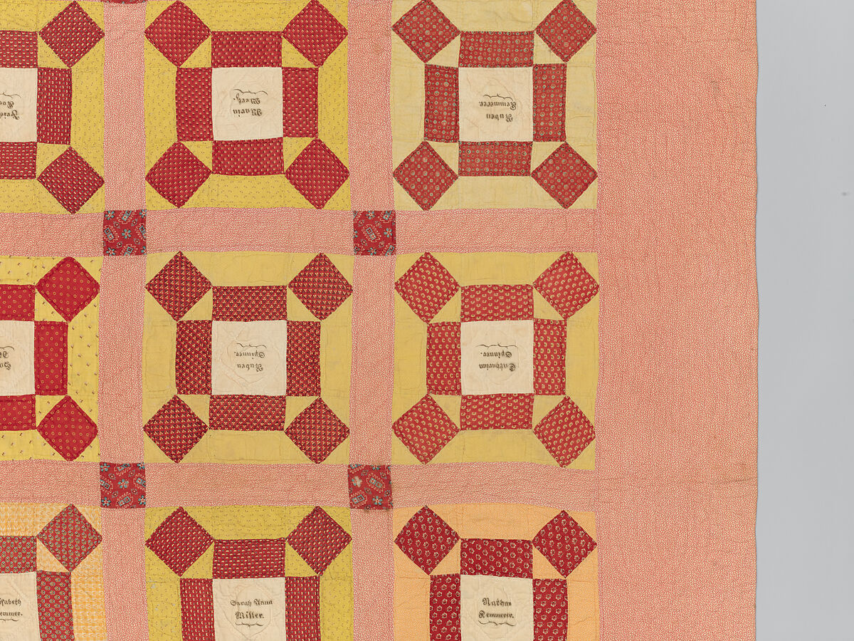 Signature Quilt, Julianna Diehl Fenstermacher (American, 1837–1902), Cotton