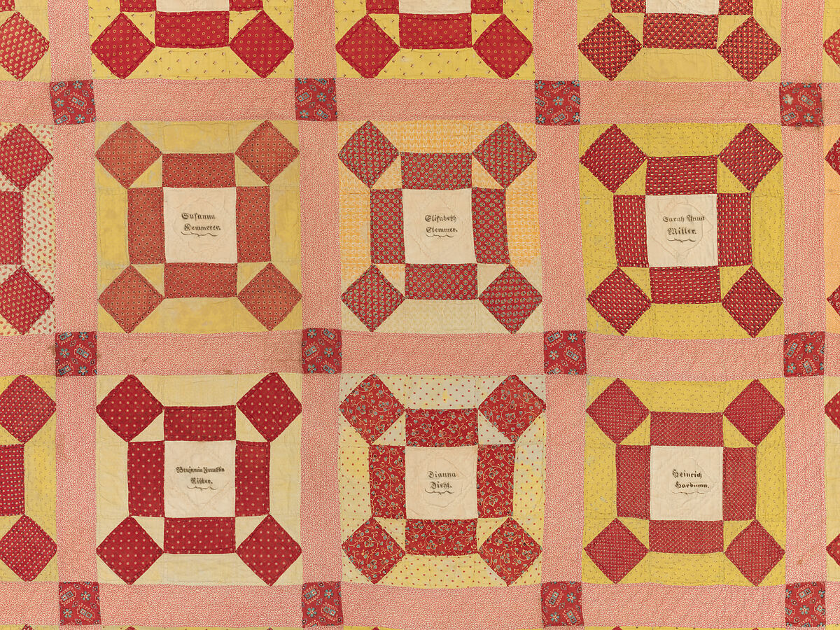 Signature Quilt, Julianna Diehl Fenstermacher (American, 1837–1902), Cotton