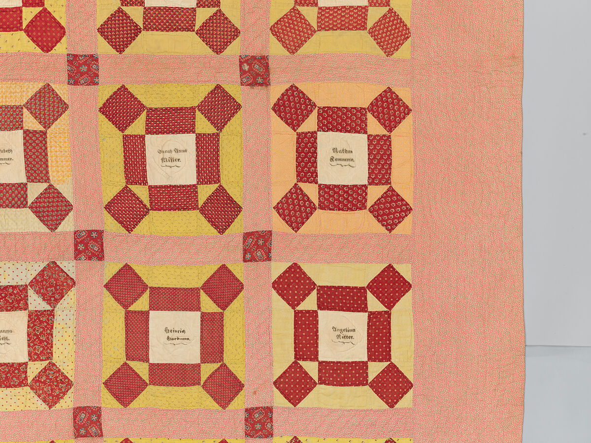 Signature Quilt, Julianna Diehl Fenstermacher (American, 1837–1902), Cotton