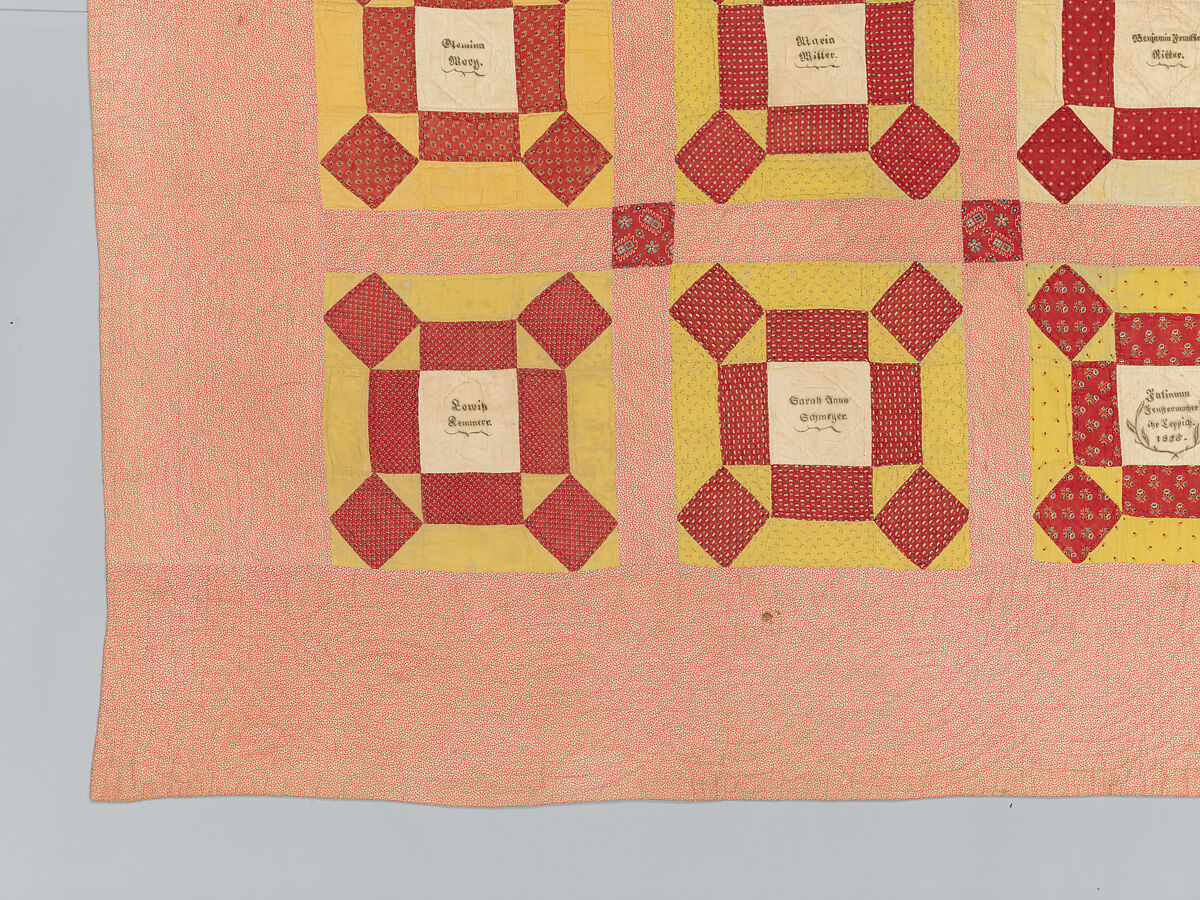 Signature Quilt, Julianna Diehl Fenstermacher (American, 1837–1902), Cotton