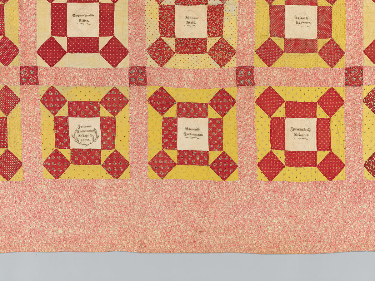 Signature Quilt, Julianna Diehl Fenstermacher (American, 1837–1902), Cotton