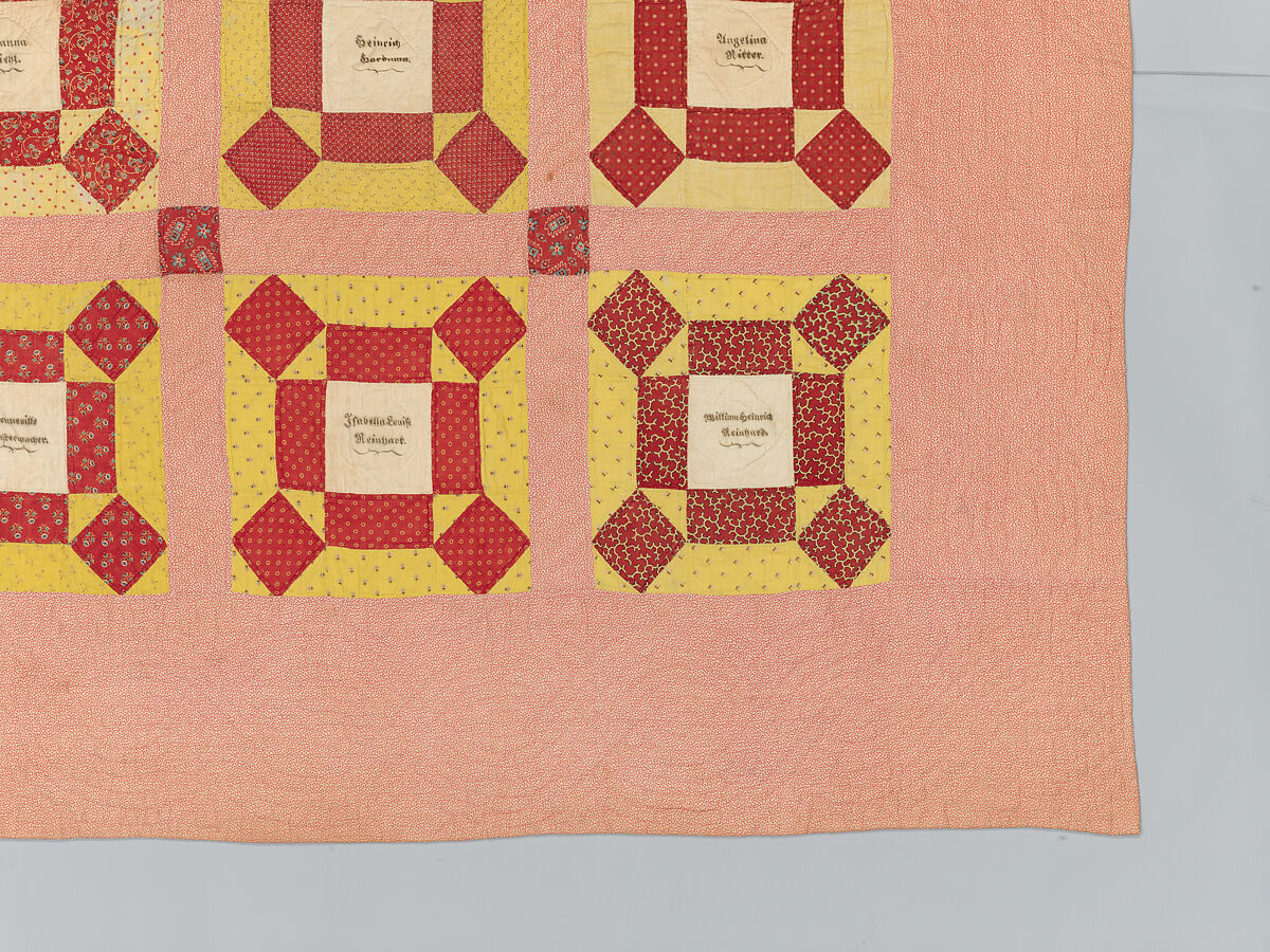 Signature Quilt, Julianna Diehl Fenstermacher (American, 1837–1902), Cotton