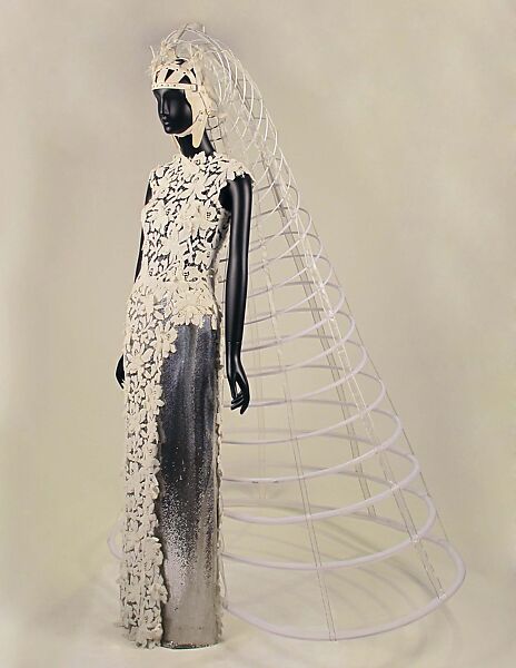 Ensemble, Gaultier Paris (French, founded 1997), nylon, rayon, silk, leather, metal, French