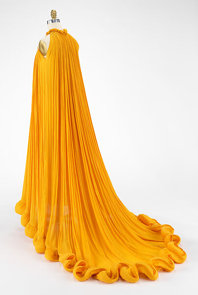 Evening dress, House of Lanvin (French, founded 1889), polyester, metal, French