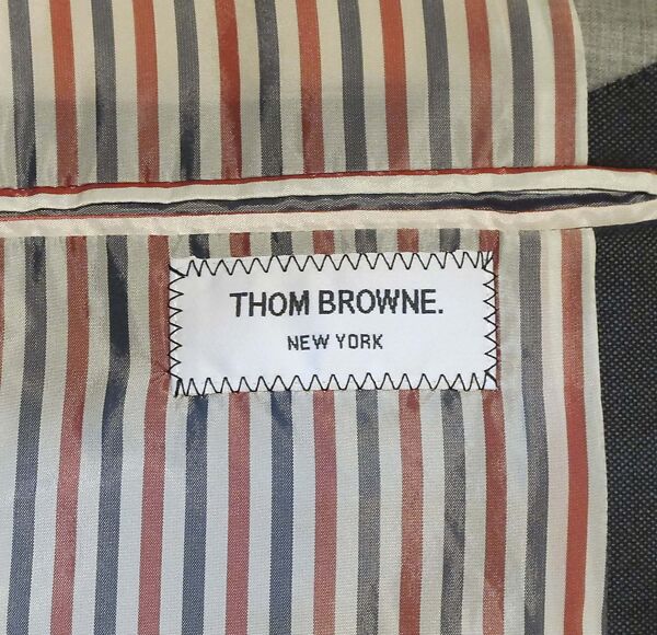 Ensemble, Thom Browne (American, born 1965), wool, cotton, silk, wood, mother-of-pearl, leather, metal, American