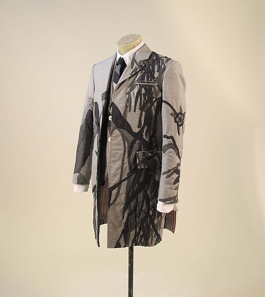 Ensemble, Thom Browne (American, born 1965), wool, cotton, silk, wood, mother-of-pearl, leather, metal, American