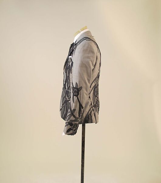 Ensemble, Thom Browne (American, born 1965), wool, cotton, silk, wood, mother-of-pearl, leather, metal, American