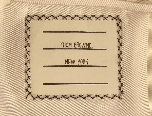 Ensemble, Thom Browne (American, born 1965), wool, cotton, leather, metal, American