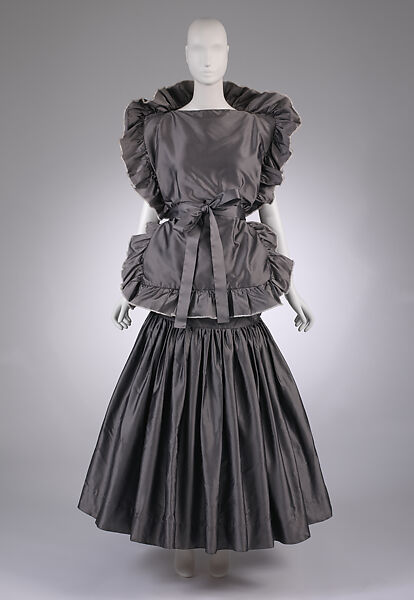 Dress, Vivienne Westwood (British, founded 1971), silk, cotton, synthetic, metal, British 