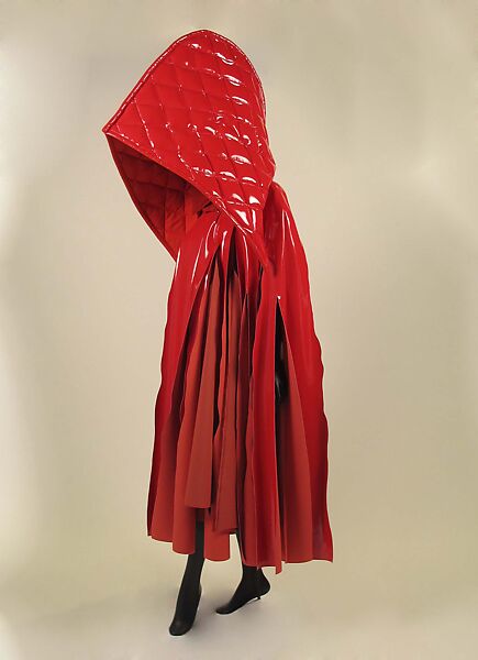Ensemble, Comme des Garçons (Japanese, founded 1969), (a) plastic (polyurethane), polyester, cotton, metal; (b) plastic (polyurethane), polyester, nylon, metal, Japanese