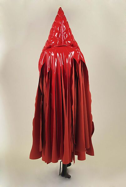 Ensemble, Comme des Garçons (Japanese, founded 1969), (a) plastic (polyurethane), polyester, cotton, metal; (b) plastic (polyurethane), polyester, nylon, metal, Japanese