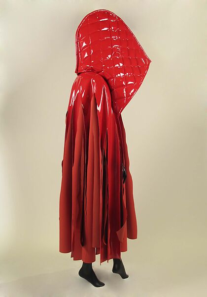 Ensemble, Comme des Garçons (Japanese, founded 1969), (a) plastic (polyurethane), polyester, cotton, metal; (b) plastic (polyurethane), polyester, nylon, metal, Japanese