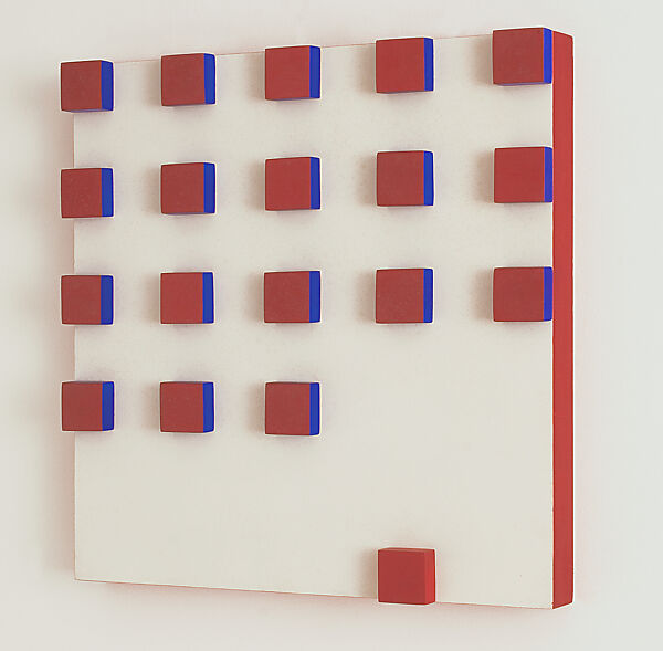 Relevo (Relief), Lygia Pape (Brazilian, Nova Friburgo 1927–2004 Rio de Janeiro), Gouache and tempera on fiberboard on wood 