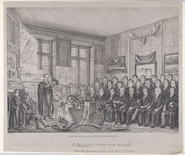 The Geological Lecture Room, Oxford: Dr. William Buckland Lecturing on February 15, 1823