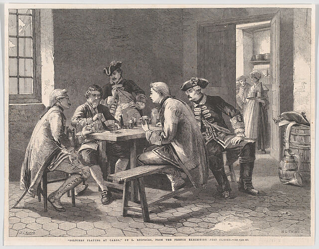 Soldiers Playing at Cards, from 