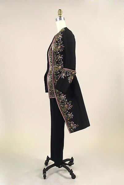 Ensemble, House of Dior (French, founded 1946), silk, wool, cotton, leather, metal, glass, French