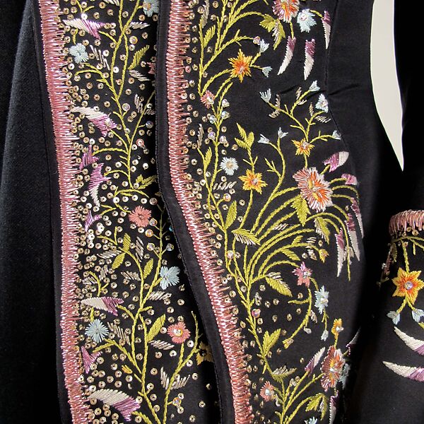 Ensemble, House of Dior (French, founded 1946), silk, wool, cotton, leather, metal, glass, French