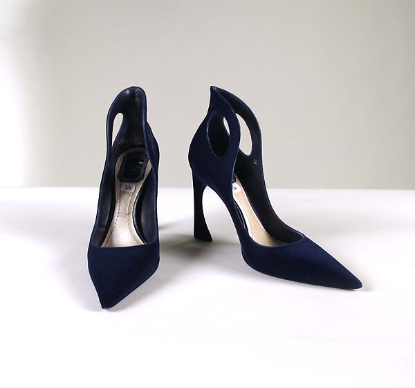 Ensemble, House of Dior (French, founded 1946), silk, wool, cotton, leather, metal, glass, French