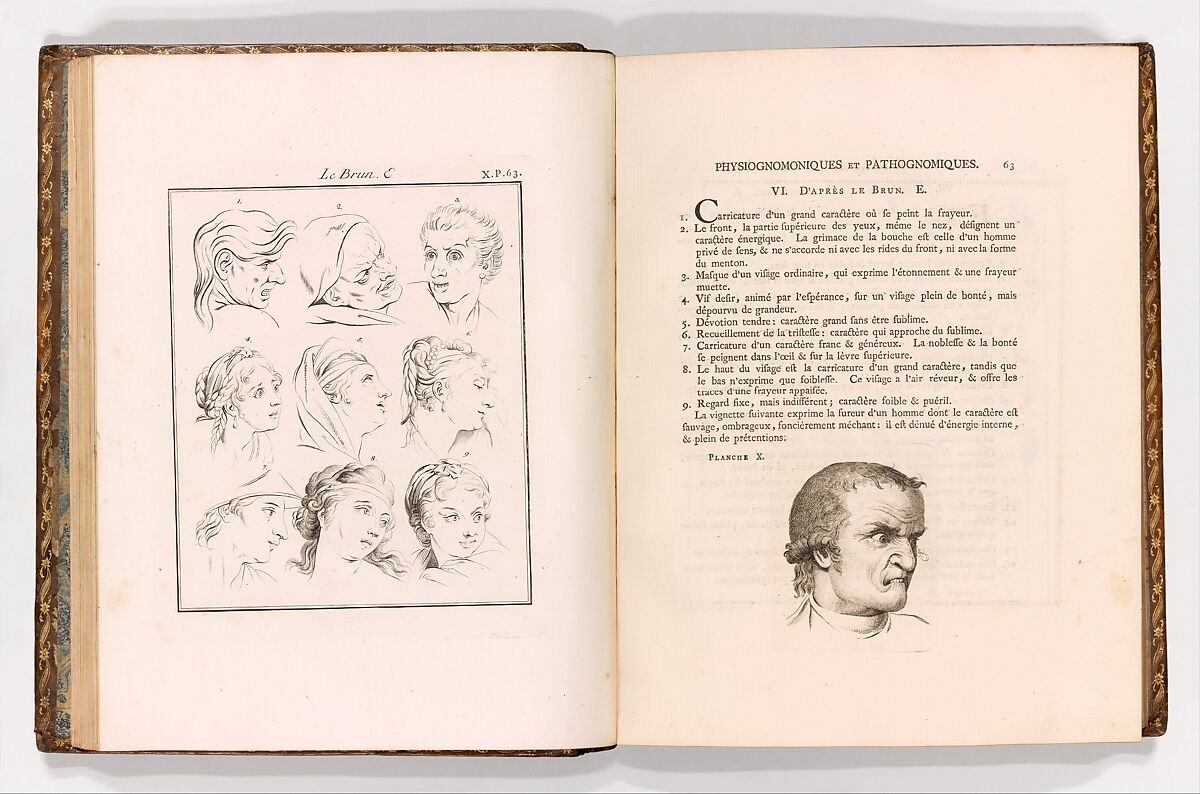 Essay on Physiognomy (Essai sur la Physiognomie Destiné à Faire Connoître l'Homme & à le faire Aimer, par Jean Gaspard Lavater, Citoyen de Zurich et Ministre du St. Evangile), Johann Caspar Lavater (Swiss, Zurich 1741–1801 Zurich), Etching and engraving 