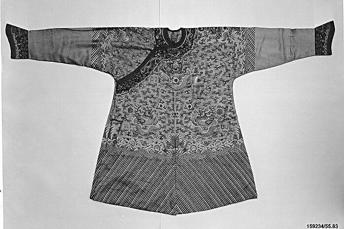 Boy Emperor's Twelve-Symbol Robe, Silk, metallic thread, China 