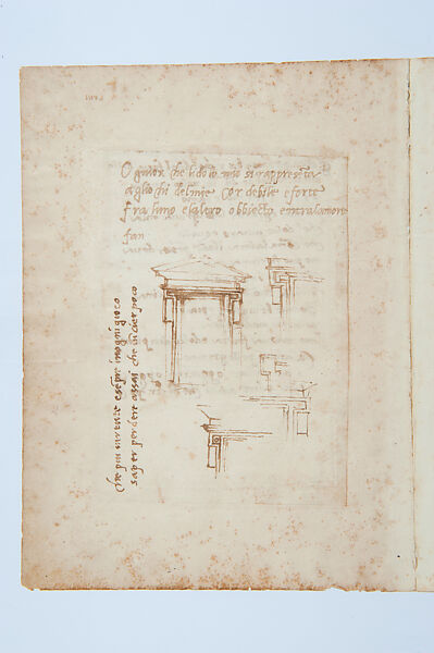 Cod. Vat. Lat. 3211, fols. 57-58: Drawings of window designs., Michelangelo Buonarroti (Italian, Caprese 1475–1564 Rome), Pen and brown ink on paper 