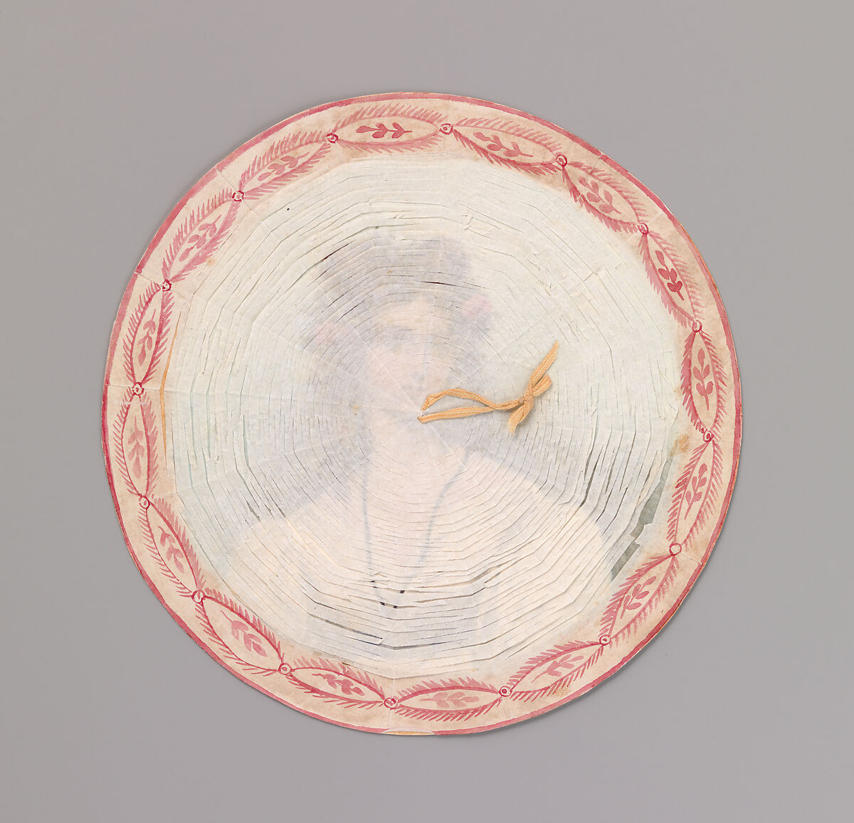 Cobweb Valentine, Anonymous  , American or British, 19th century, Watercolor, cut tissue on board 