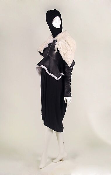 Ensemble, Rick Owens (American, born 1961), leather, wool, shearling, goat hair, American