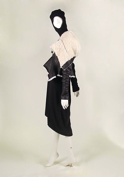 Ensemble, Rick Owens (American, born 1961), leather, wool, shearling, goat hair, American