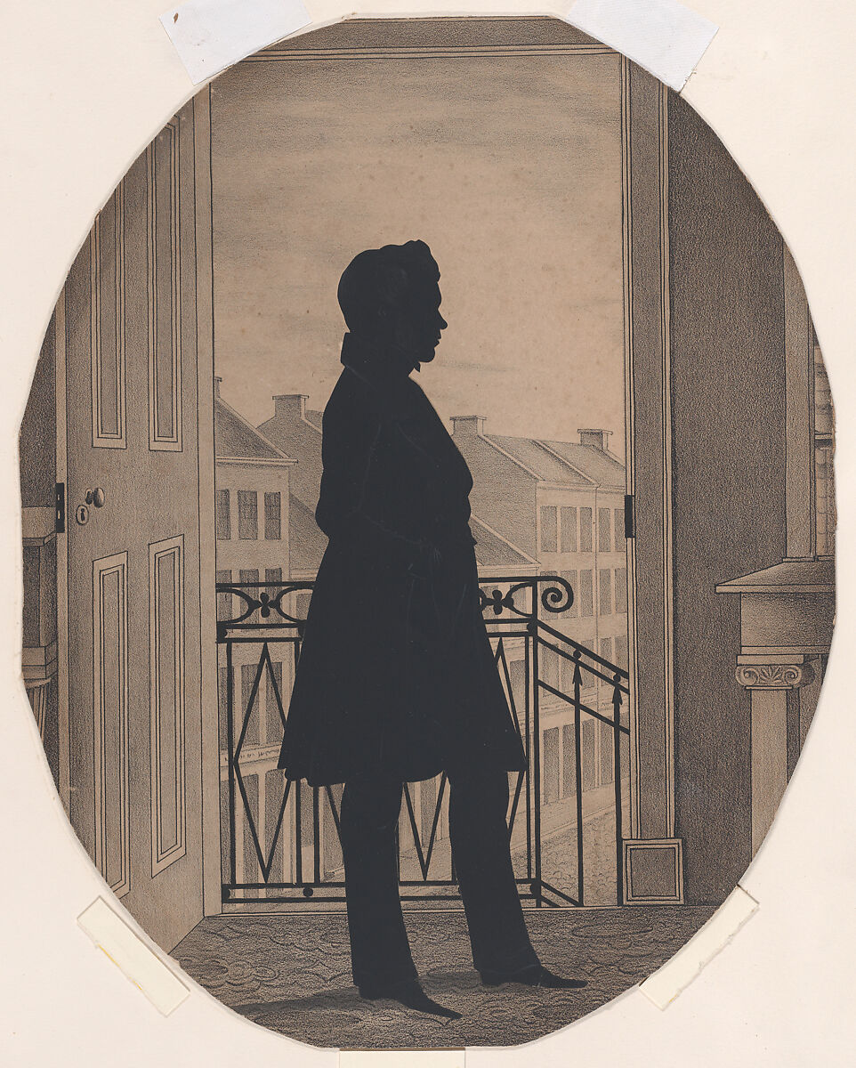 William Henry Brown | Silhouette of a Young Man Before an Open Window ...