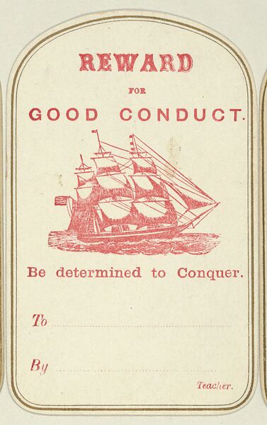 Be Determined to Conquer., Anonymous, American, 19th century, Lithograph 