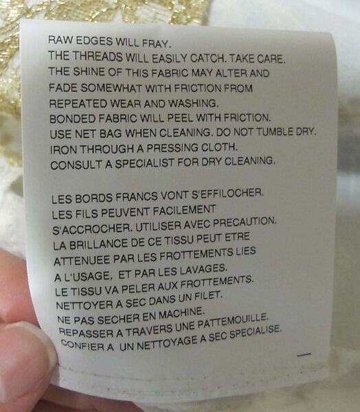Ensemble, Comme des Garçons (Japanese, founded 1969), polyester, nylon, plastic (polyvinyl chloride), silk, rayon, metal, Japanese